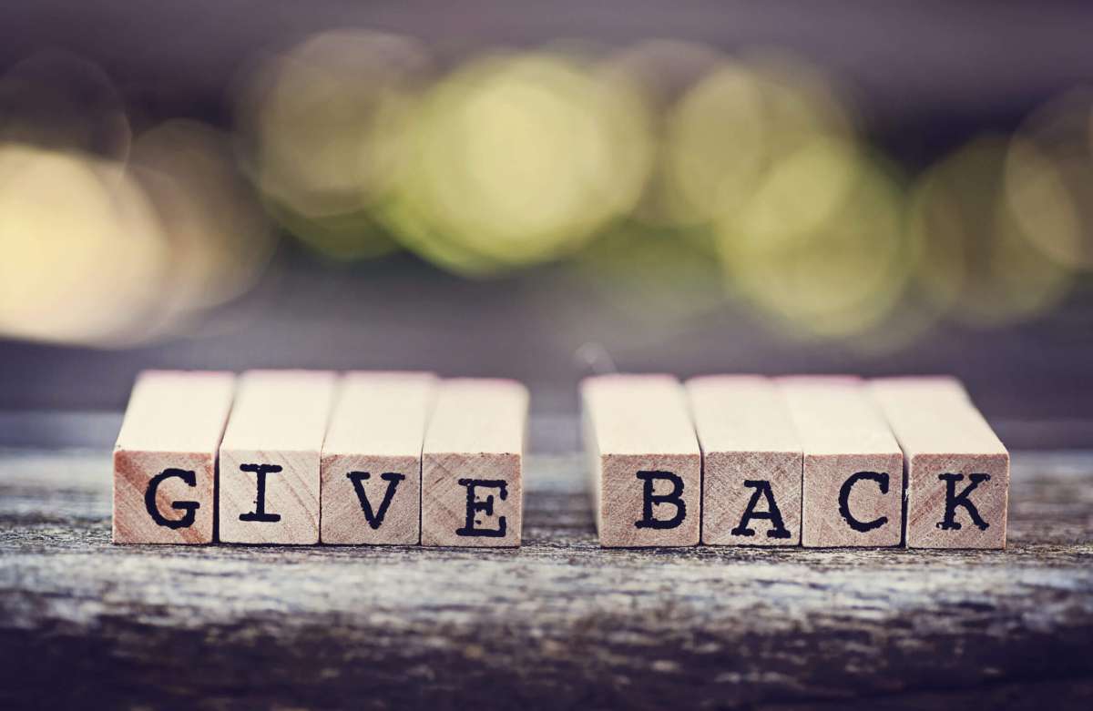 give back in alphabet letters